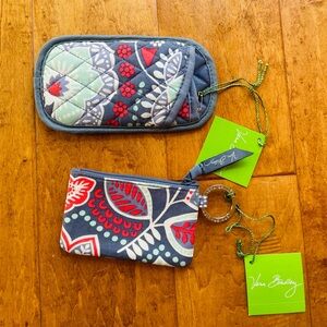 2 items NWT Vera Bradley Set Zip case pouch sunglasses